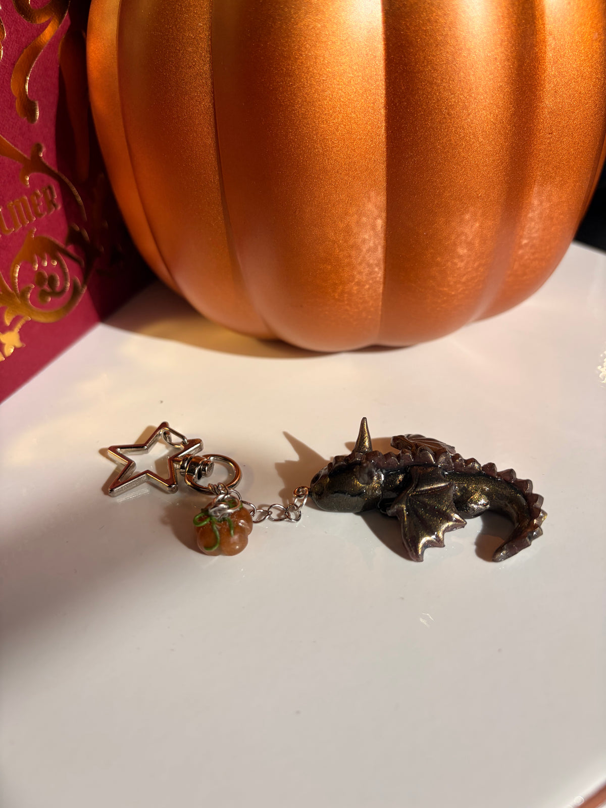 HALLOWEEN SPECIAL: Mini Pumpkin Dragon Charm