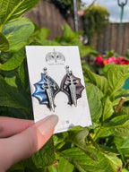 Bat Wings and Dagger Earrings