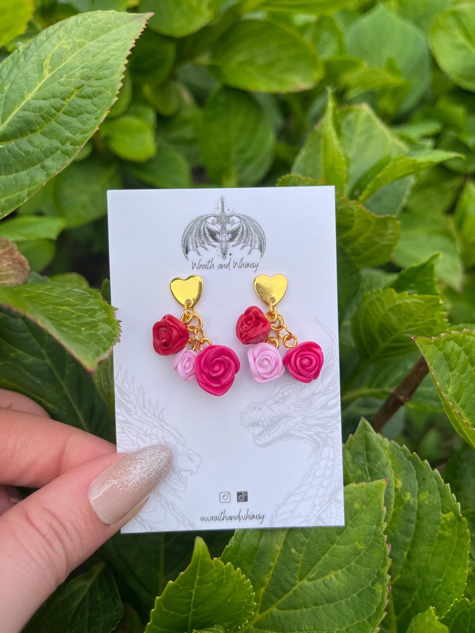 Rose Cluster Earrings