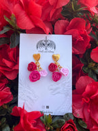 Rose Cluster Earrings
