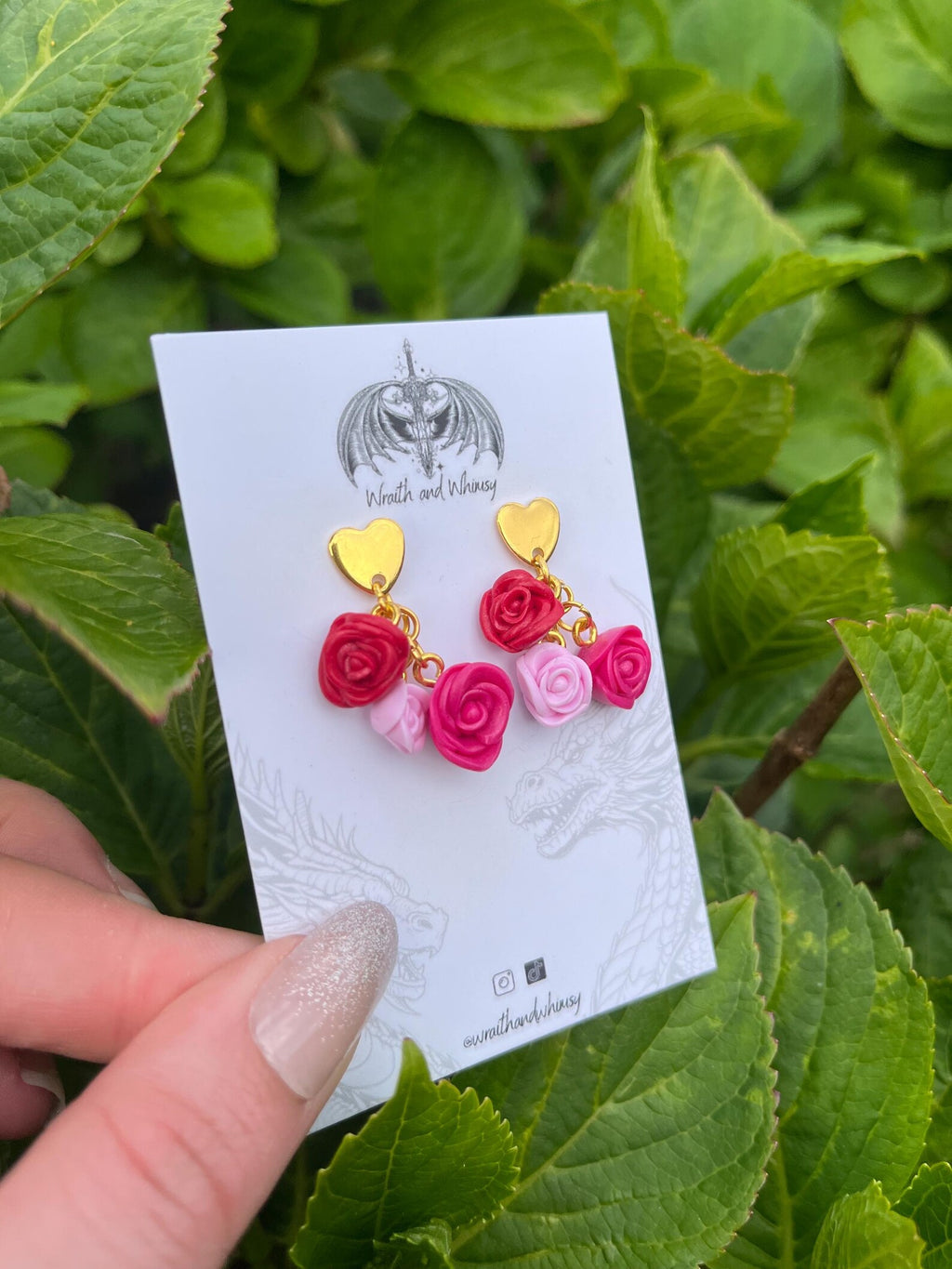 Rose Cluster Earrings