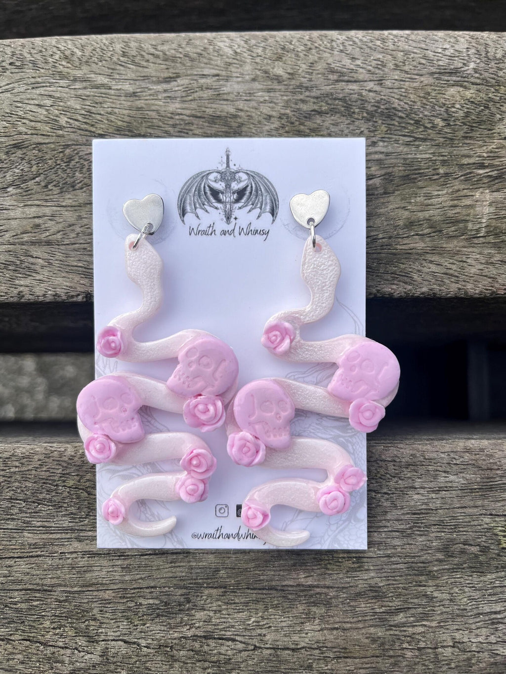 Snake and Skull Earrings