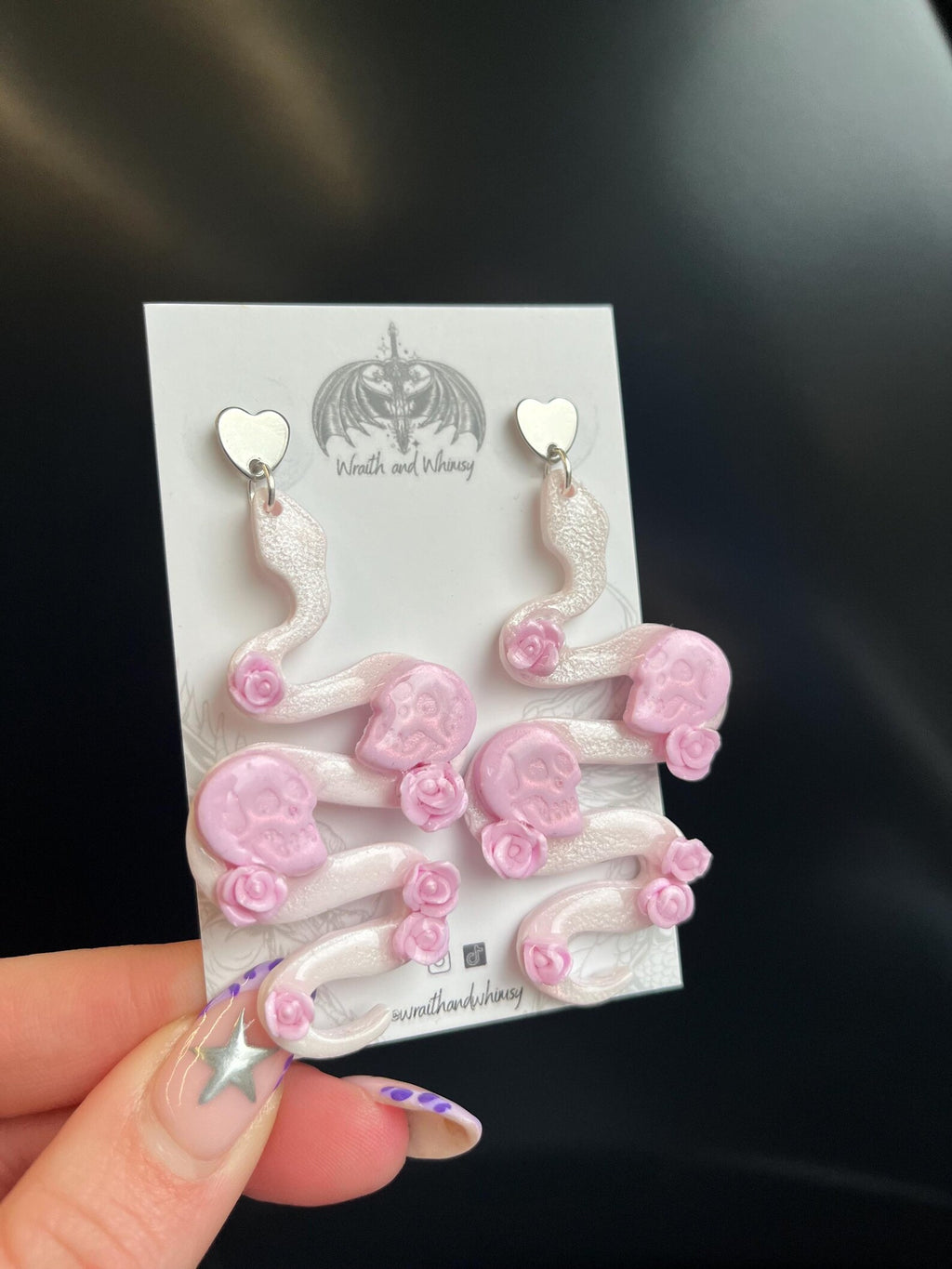 Snake and Skull Earrings